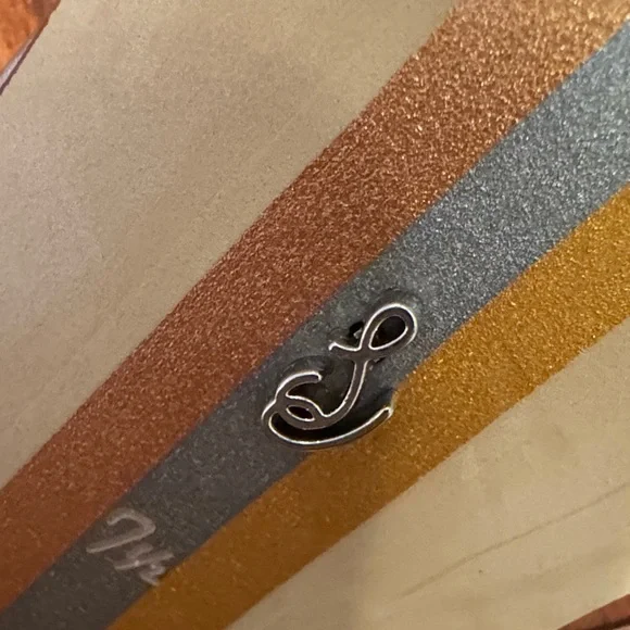 Sam Edelman Silver Block Heel Sandals - Picture 6 of 10